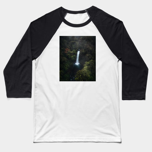 Waterfall Baseball T-Shirt by withluke